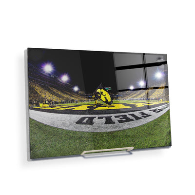 Iowa Hawkeyes - Herky in the End Zone - College Wall Art #Acrylic Mini