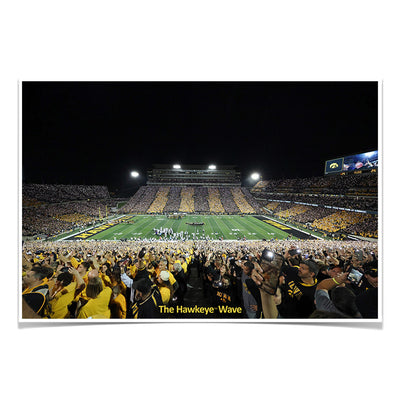 Iowa Hawkeyes - The Epic Hawkeye Wave - College Wall Art #Poster