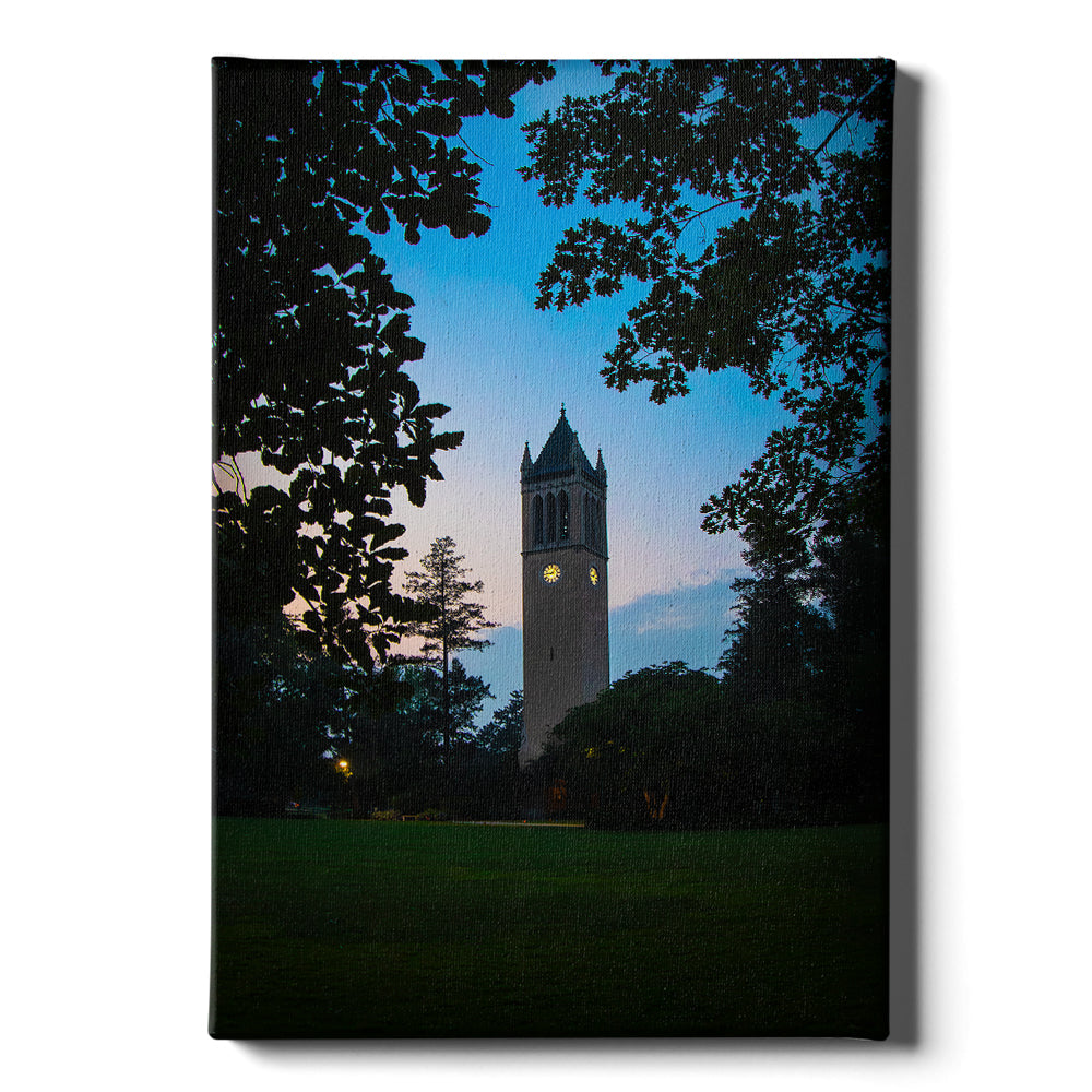 Iowa State Cyclones - Sunset Campanile View - College Wall Art #Canvas