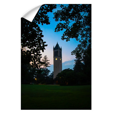 Iowa State Cyclones - Sunset Campanile View - College Wall Art #Wall Decal