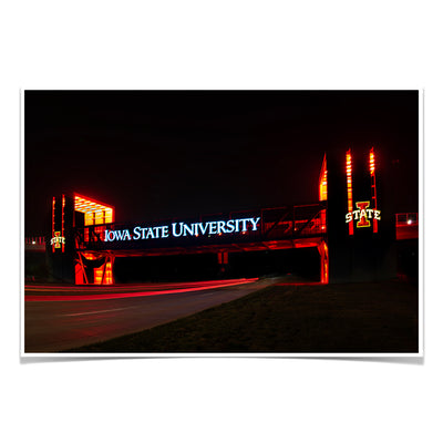 Iowa State Cyclones - Iowa State University Bridge - College Wall Art #Poster