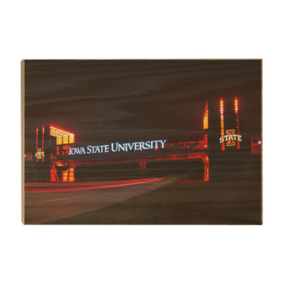 Iowa State Cyclones - Iowa State University Bridge - College Wall Art #Wood
