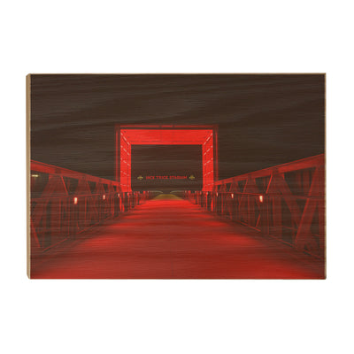 Iowa State Cyclones - The Bridge Jack Trice Stadium - College Wall Art #Wood