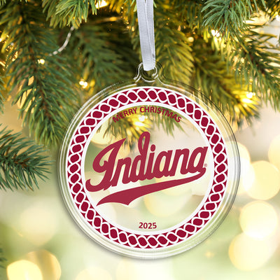 Indiana Hoosiers - Indiana Christmas 2025 Ornament
