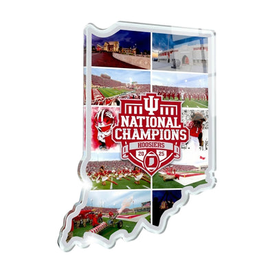 Indiana Hoosiers - Indiana Football National Champions Undefeated Season Single Layer Acrylic Dimensional Wall Art