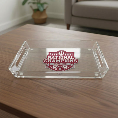 Indiana Hoosiers - Indiana Hoosiers National Champions Decorative Acrylic Serving Tray