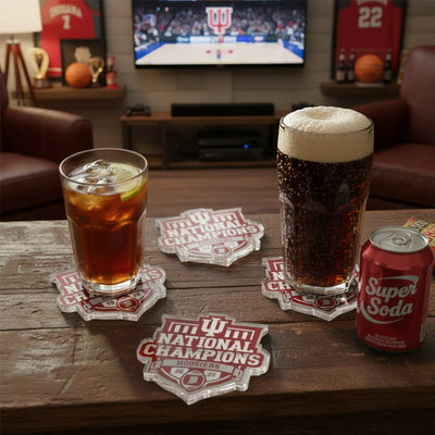 Indiana Hoosiers - Indiana Hoosiers Football National Champions Dimensional Drink Coaster