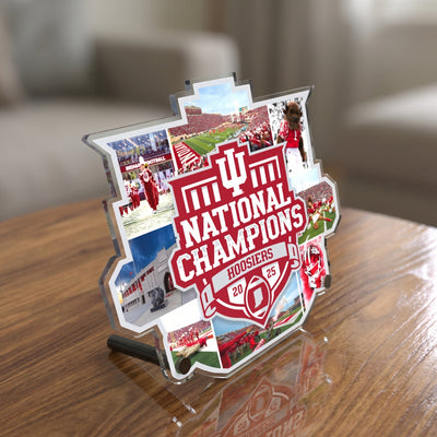 Indiana Hoosiers - Indiana Hoosiers National Championship Dimensional Acrylic Desktop Mini Art