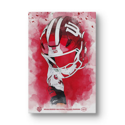 Indiana Hoosiers - Indiana Hoosiers National Champions Gallery Wrap Canvas - College Wall Art #Canvas