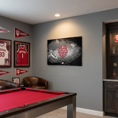 Indiana Hoosiers - Hoosiers National Champions 16-0 Gallery Wrap Canvas