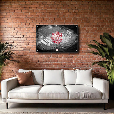 Indiana Hoosiers - Hoosiers National Champions 16-0 Metal Wall Art