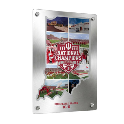 Indiana Hoosiers -  Indiana Football National Champions Undefeated Season Metal Wall Art - College Wall Art #Metal