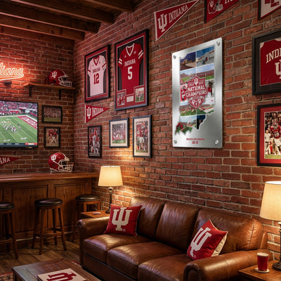 Indiana Hoosiers -  Indiana Football National Champions Undefeated Season Metal Wall Art