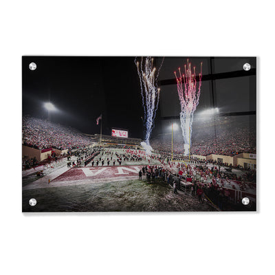 Indiana Hoosiers - Snowy Hoosier Entrance - College Wall Art #Acrylic