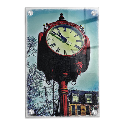 Indiana Hoosiers - IU Clock Art - College Wall Art #Acrylic