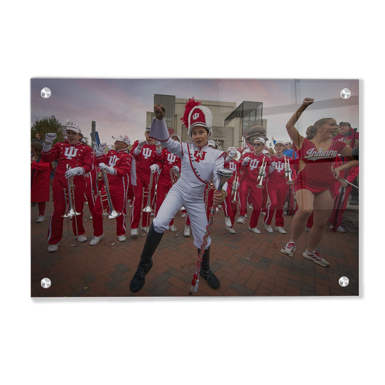 Indiana Hoosiers - IU Marching Hundred Sunrise - College Wall Art #Canvas