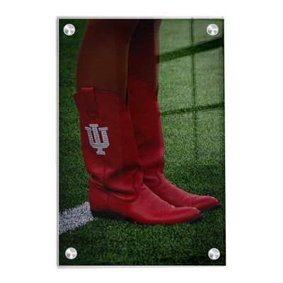 Indiana Hoosiers - RedStepper Boots - College Wall Art #Acrylic