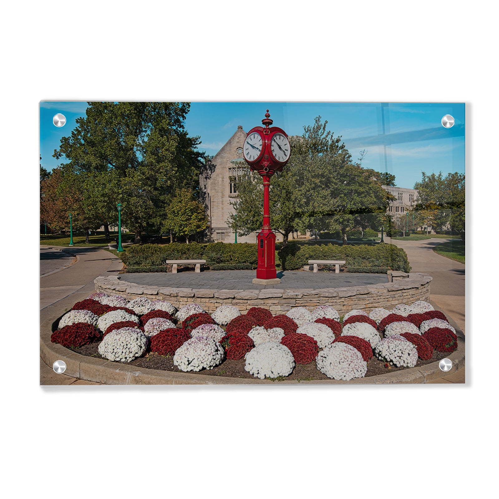 Indiana Hoosiers - IU Clock - College Wall Art #Canvas
