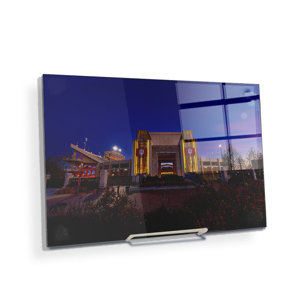 Indiana Hoosiers - Sunrise over Indiana's Memorial Stadium - College Wall Art #Canvas