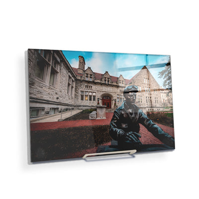 Indiana Hoosiers - A Good Book is the Precious Life-blood of a Master-Spirit - College Wall Art #Acrylic Mini