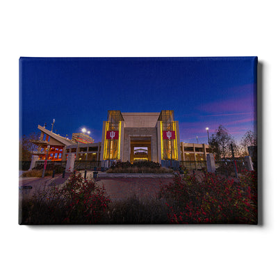 Indiana Hoosiers - Sunrise over Indiana's Memorial Stadium - College Wall Art #Canvas