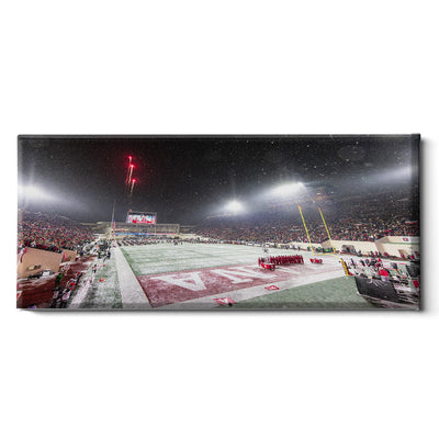 Indiana Hoosiers - Bombs Bursting in Air Panoramic - College Wall Art #Canvas