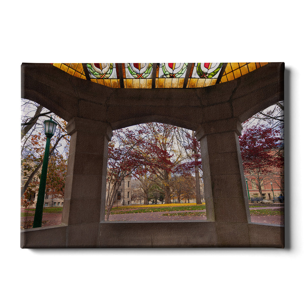 Indiana Hoosiers - Indiana Autumn Framed - College Wall Art #Canvas