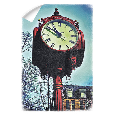 Indiana Hoosiers - IU Clock Art - College Wall Art #Decal