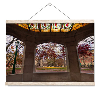 Indiana Hoosiers - Indiana Autumn Framed - College Wall Art #Hanging Canvas