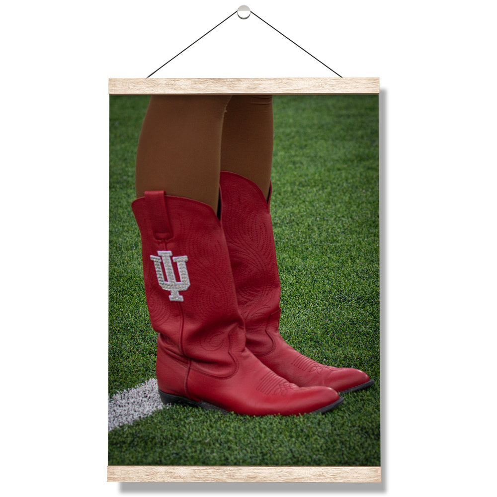 Indiana Hoosiers - RedStepper Boots - College Wall Art #Canvas