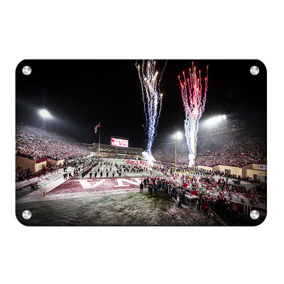 Indiana Hoosiers - Snowy Hoosier Entrance - College Wall Art #Metal
