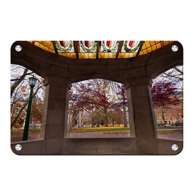 Indiana Hoosiers - Indiana Autumn Framed - College Wall Art #Metal