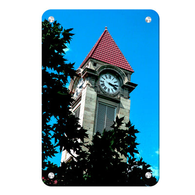 Indiana Hoosiers - IU Clock Tower - College Wall Art #Metal