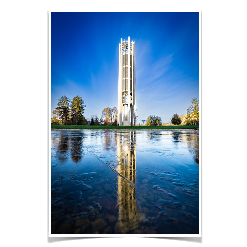 Indiana Hoosiers - First Ice Reflection - College Wall Art #Canvas