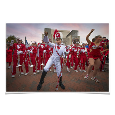 Indiana Hoosiers - IU Marching Hundred Sunrise - College Wall Art #Photo Poster