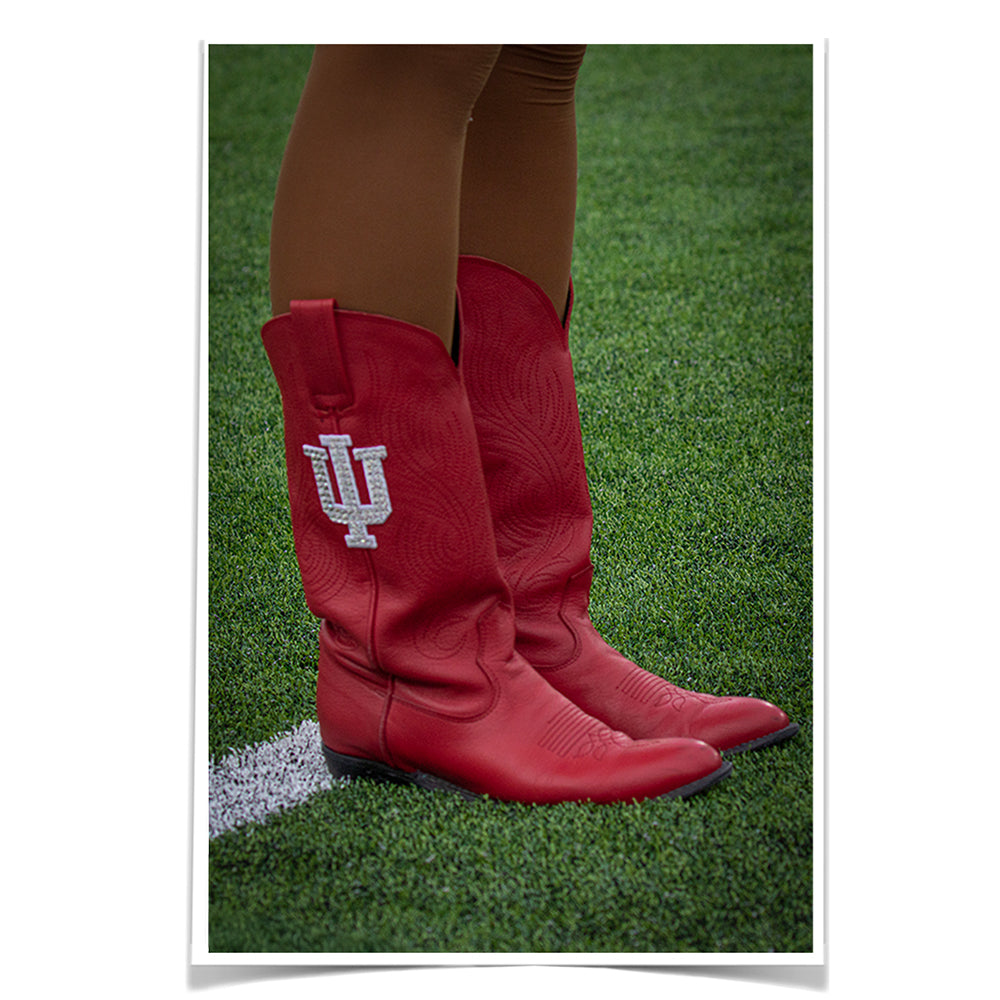 Indiana Hoosiers - RedStepper Boots - College Wall Art #Canvas