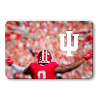 Indiana Hoosiers - Indiana Football Motion with IU Mark - College Wall Art #PVC