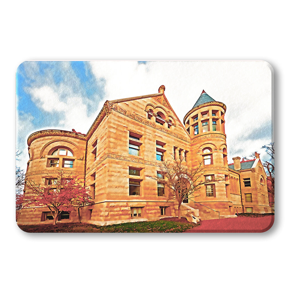 Indiana Hoosiers - Maxwell Hall Watercolor - College Wall Art #Canvas