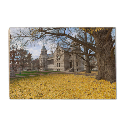 Indiana Hoosiers - Fall Setting - College Wall Art #Wood