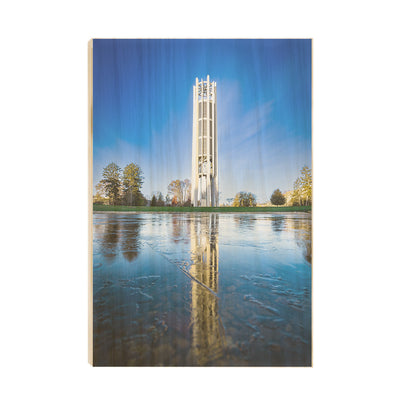 Indiana Hoosiers - First Ice Reflection - College Wall Art #Wood