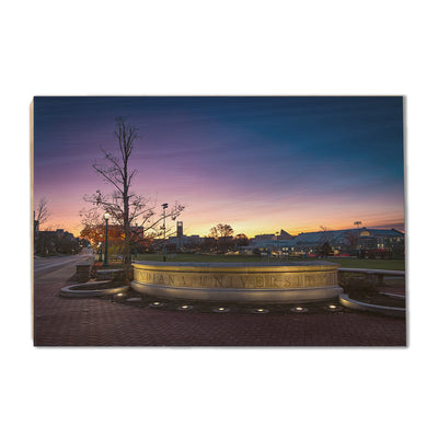 Indiana Hoosiers - Indiana University Sunrise - College Wall Art #Wood