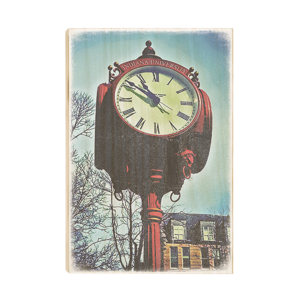 Indiana Hoosiers - IU Clock Art - College Wall Art #Canvas