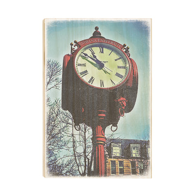 Indiana Hoosiers - IU Clock Art - College Wall Art #Wood