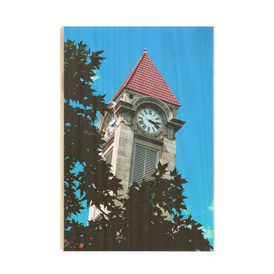 Indiana Hoosiers - IU Clock Tower - College Wall Art #Wood