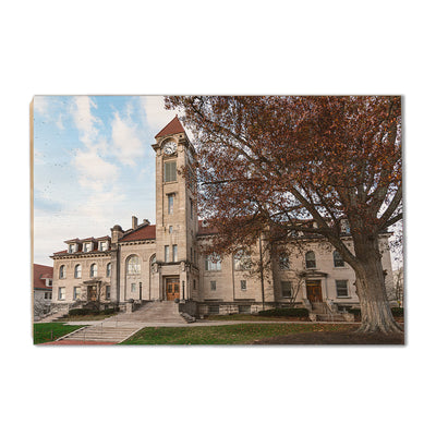 Indiana Hoosiers - Student Building - College Wall Art #Wood