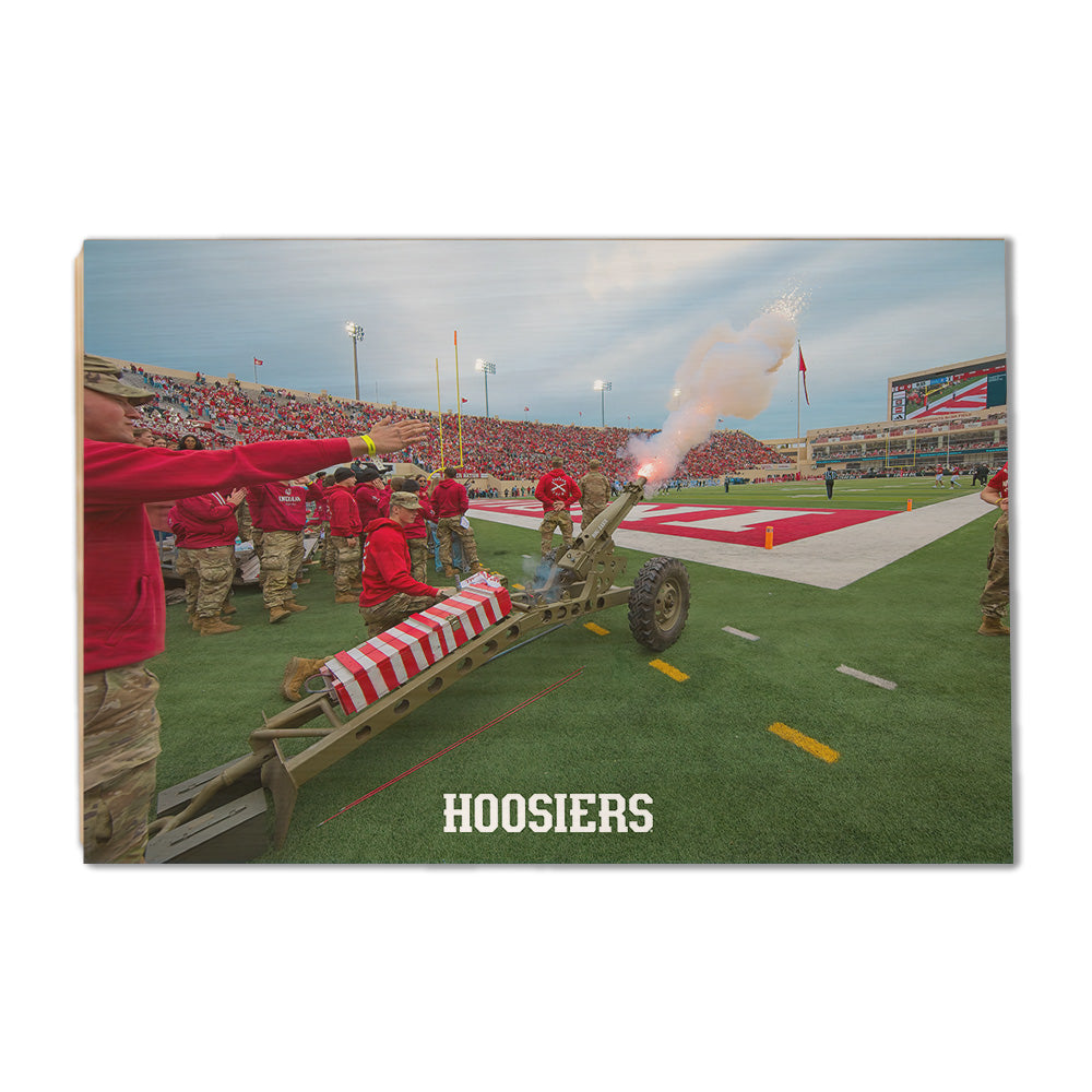 Indiana Hoosiers - Fire the Cannon - College Wall Art #Canvas
