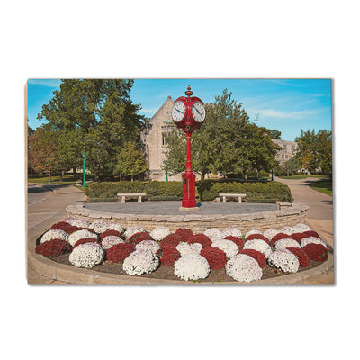 Indiana Hoosiers - IU Clock - College Wall Art #Wood