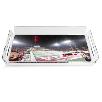 Indiana Hoosiers - Bombs Bursting in Air Decorative Acrylic Serving Tray