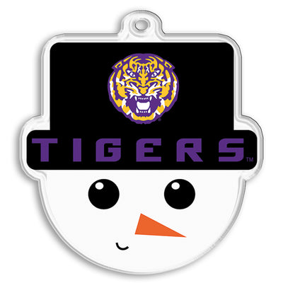 LSU Tigers - LSU Snowman Face Double-Sided Ornament