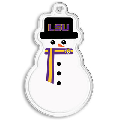 LSU Tigers - LSU Snowman Double-Sided Ornament